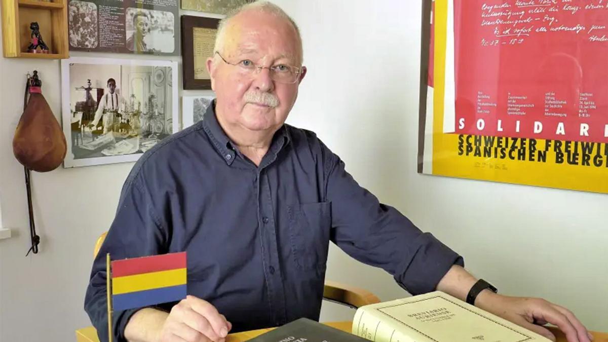 Bruno Kammerer en su estudio.