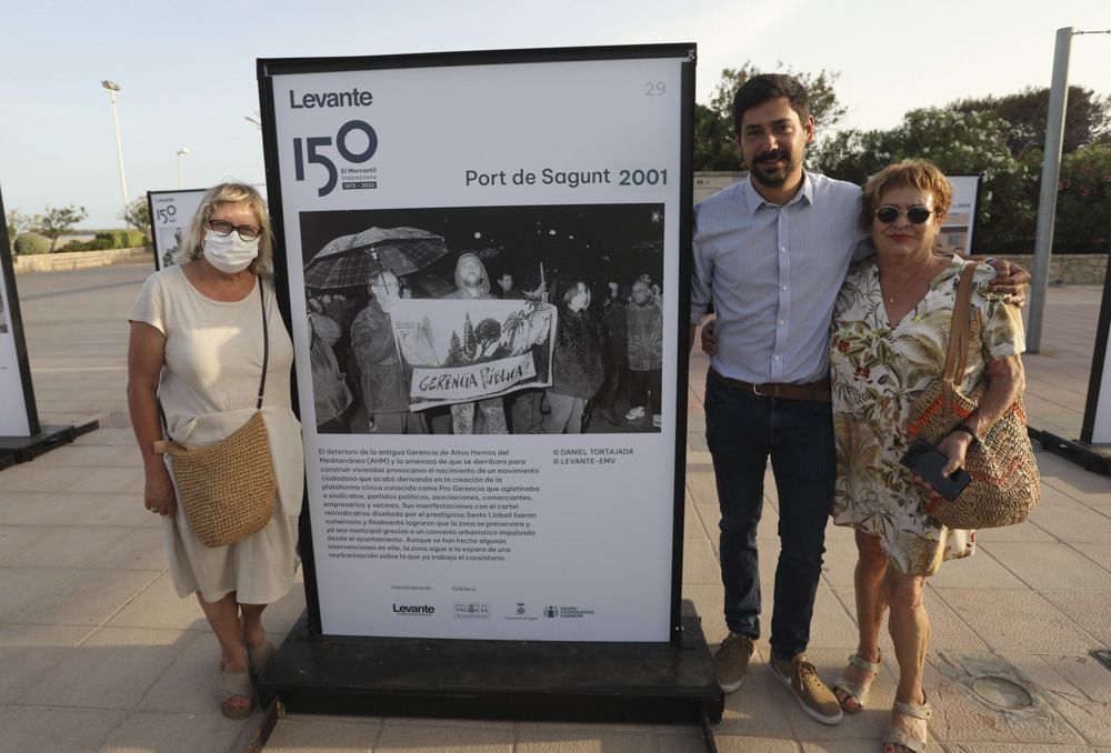 La exposición fotográfica de Camp de Morvedre, por el 150 aniversario de Levante-EMV, se traslada de Sagunt al Port de Sagunt.