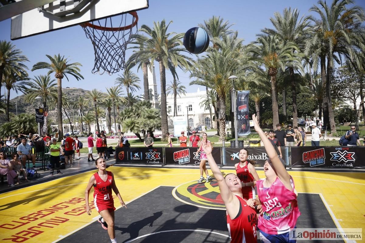 El Circuito 3x3 CaixaBank de baloncesto en Cartagena, en imágenes