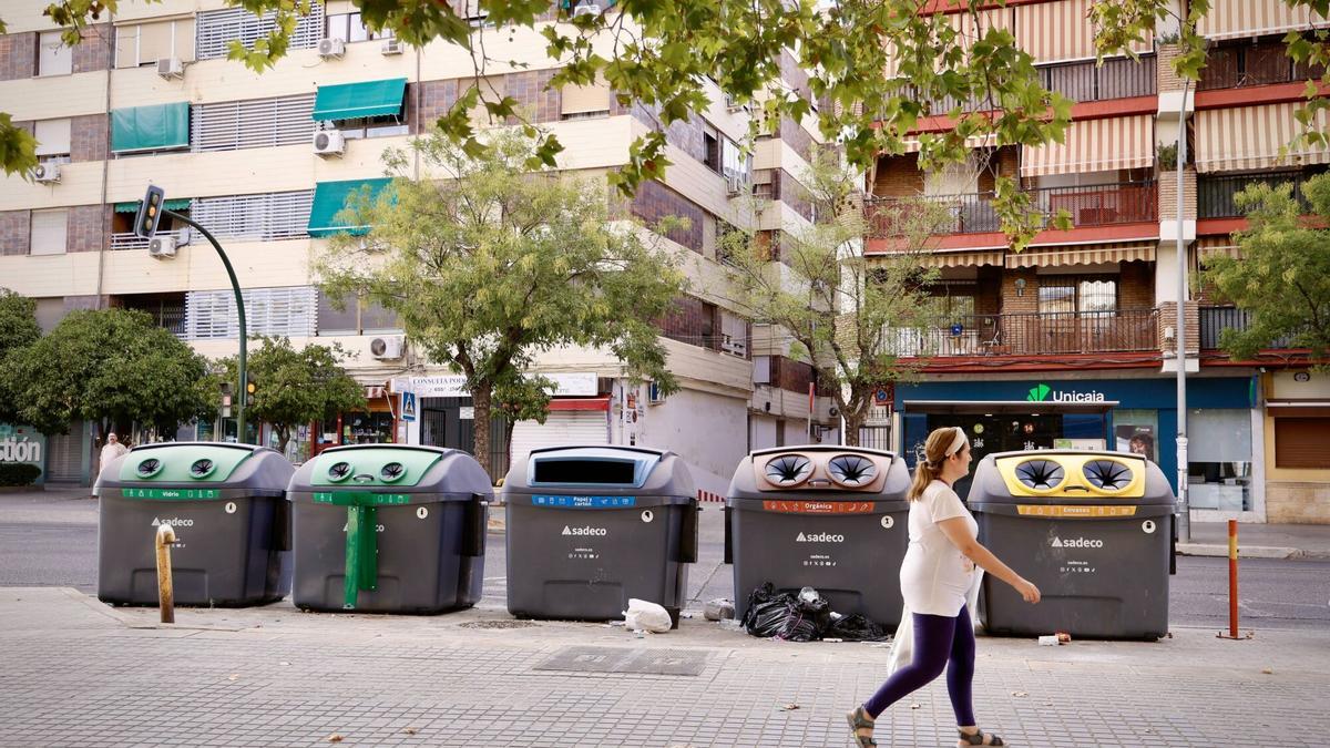Contenedores de basura de Sadeco.