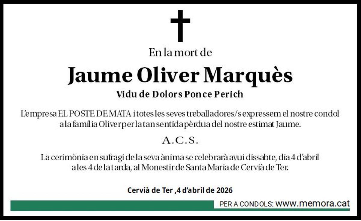 Jaume Oliver Marquès