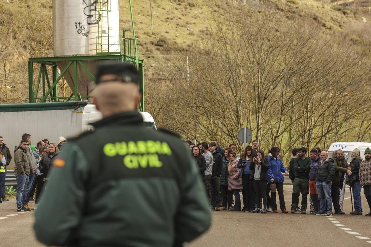 Protesta del campo por Mercosur en Campomanes, el pasado 29 de enero.