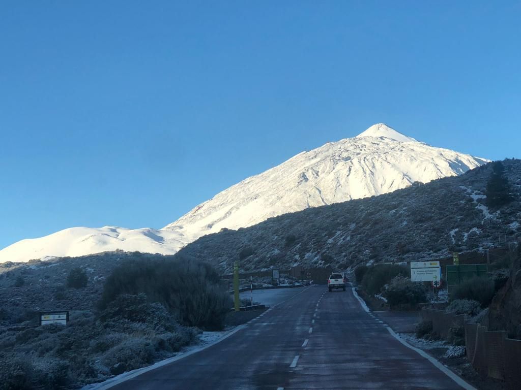 Nieve en El Teide