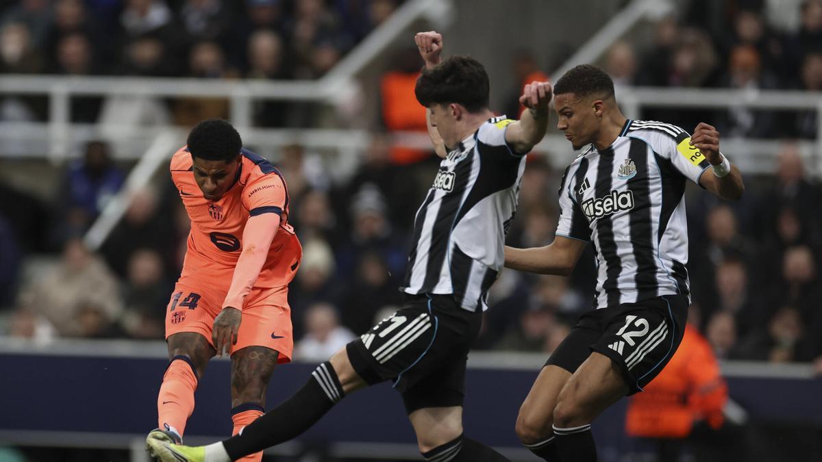 Barça – Newcastle: Rashford se frota las manos