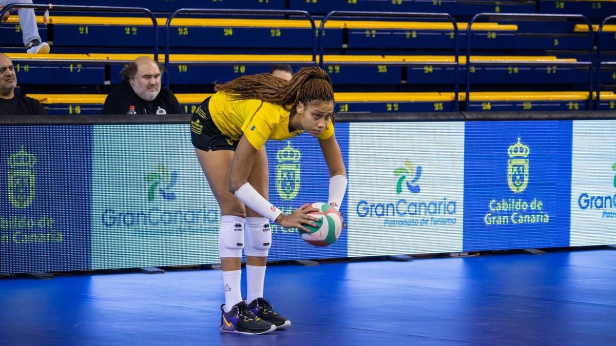 La central del CV Hidramar Gran Canaria Lucre Engró durante un encuentro de la presente temporada.