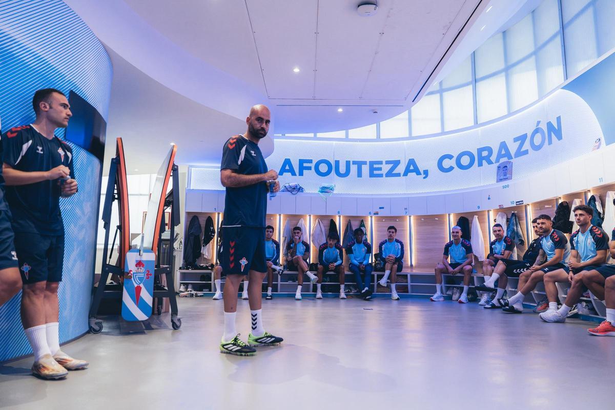 Claudio Giráldez en el primer día de pretemporada en la Cidade Deportiva Afouteza