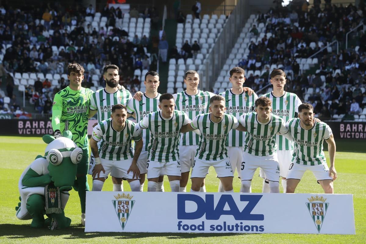 Once inicial del Córdoba CF frente al Leganés en El Arcángel.