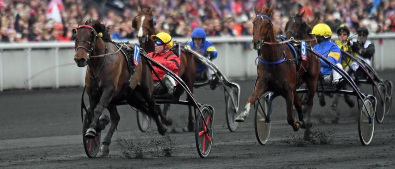 El francés Bold Eagle, con Franck Nivard, en su victoria en el &#039;Amérique&#039; del 29 de enero.