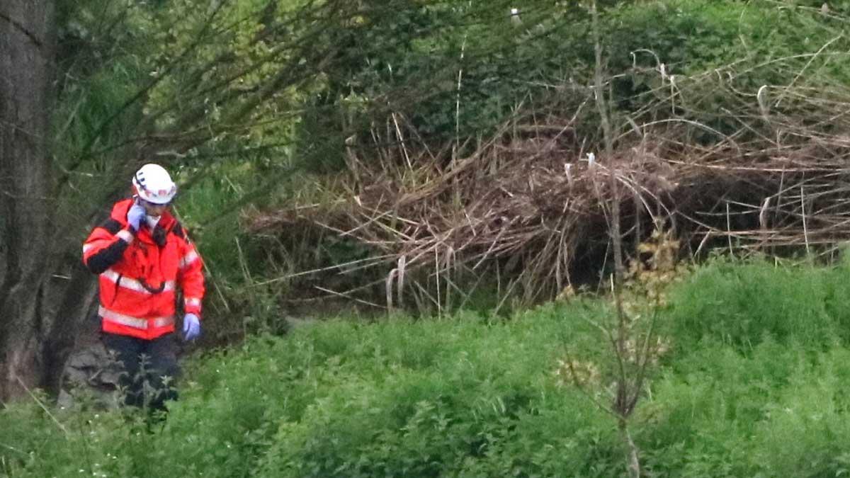 Búsqueda de un ciclista que habría caído en una riera de Vic.