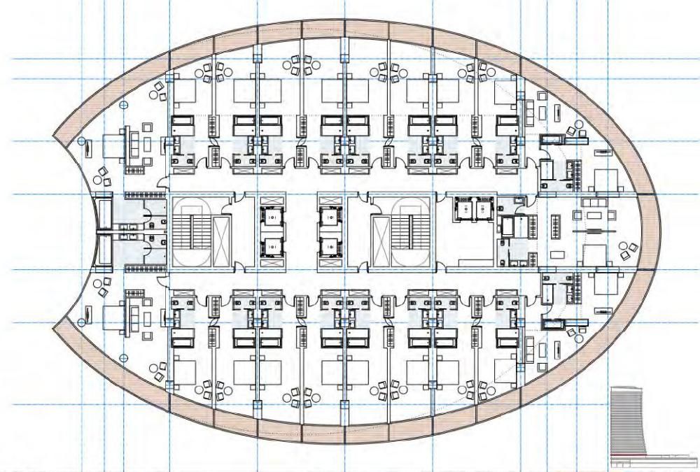 Nuevo proyecto del Hotel-Convenciones 'Torre del Puerto'.