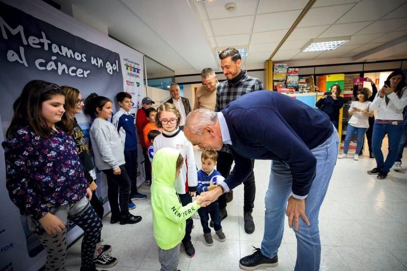 Cristian Álvarez, Andoni Cedrún y  Xavi Aguado en Aspanoa