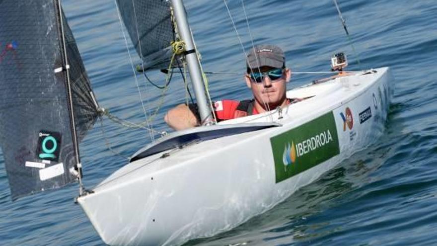 Rafa Andarias, durante su participación en el Campeonato de Europa celebrado en Valencia.