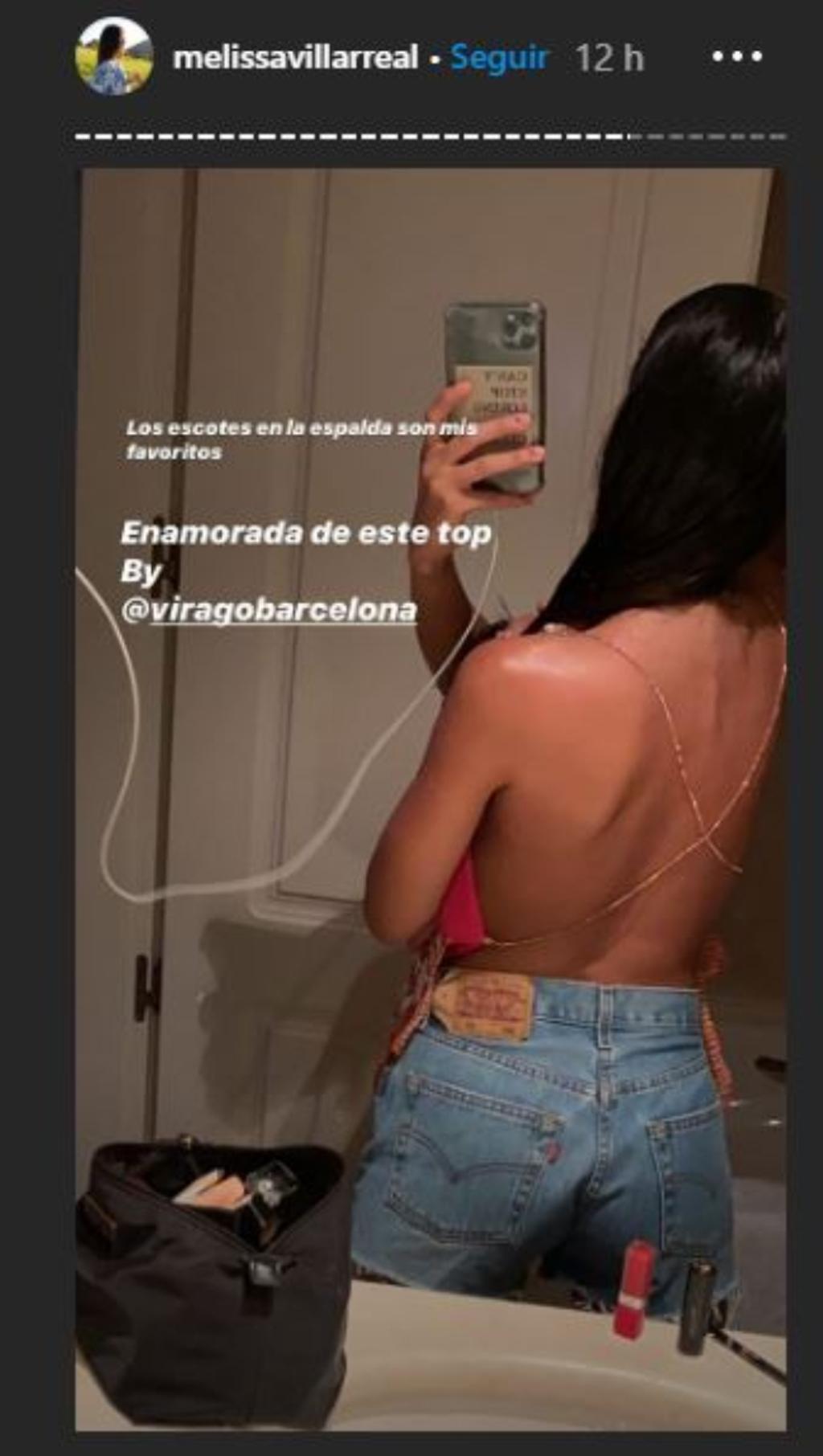 Melissa Villarreal con un top de Virago.