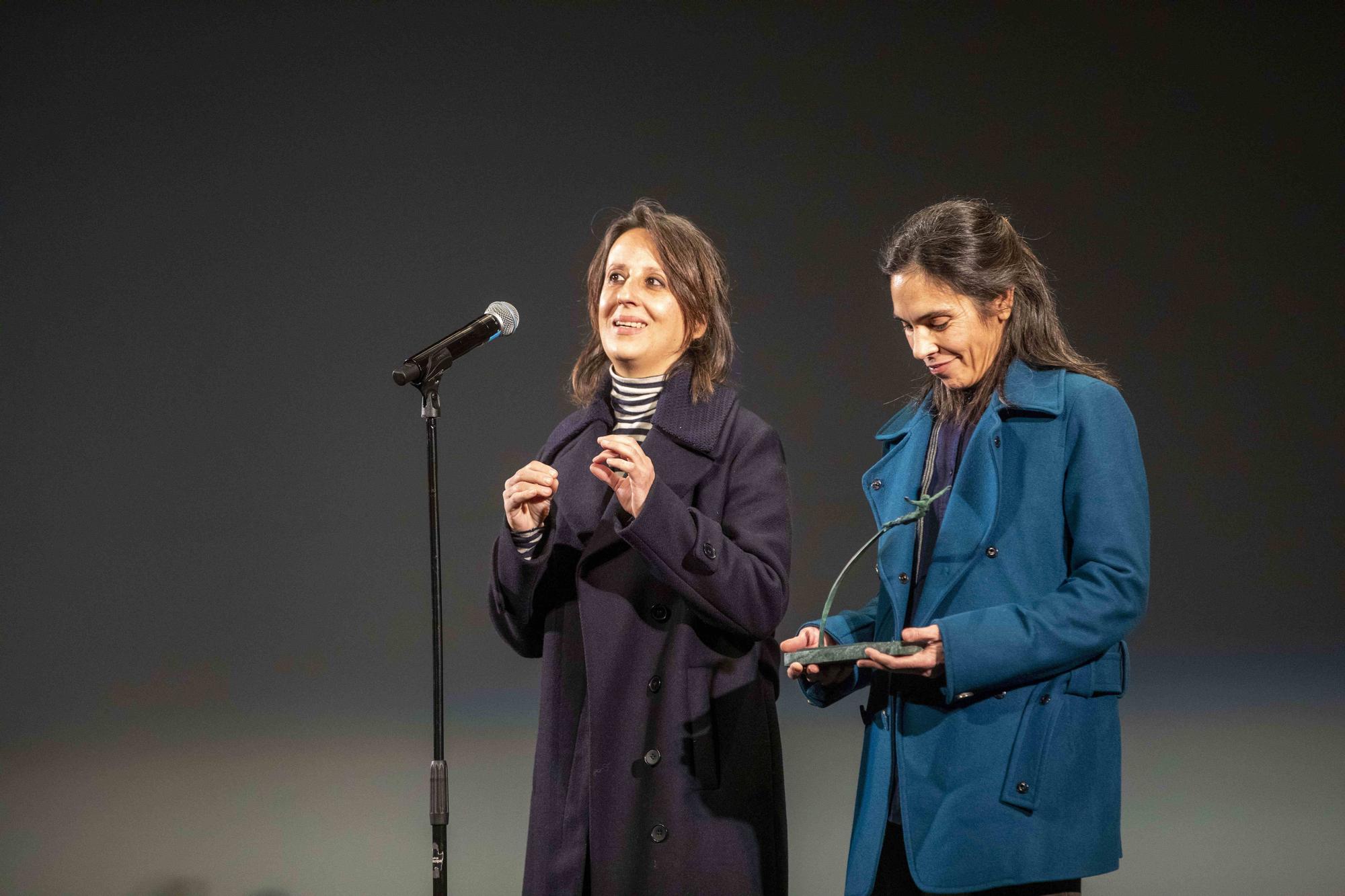 Maria Jesús González y Patricia Gómez en la gala de entrega de los Premis Ciutat de Palma 2022 en el Teatre Principal