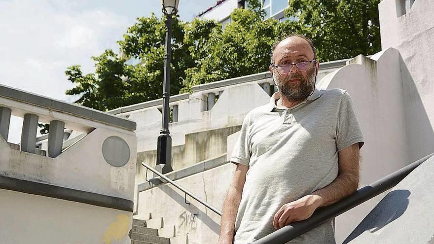 Javier González Harguindey, en la escalinata de Santa Lucía.