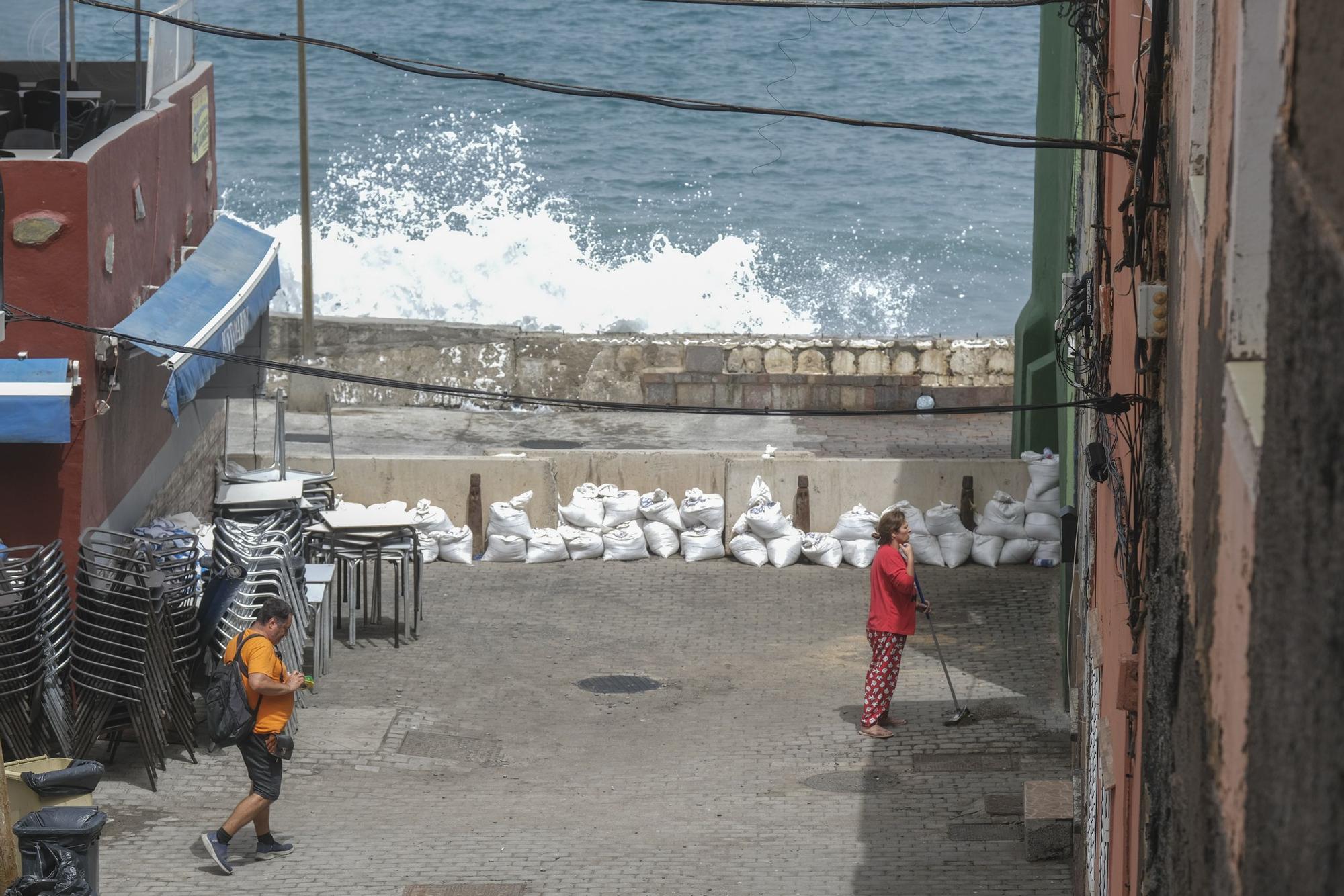 Consecuencias del temporal de mar en San Cristóbal