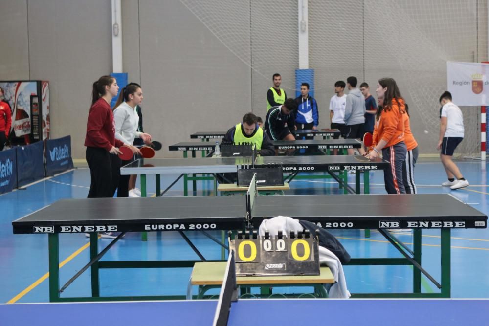 Final de tenis de mesa de Deporte en Edad Escolar