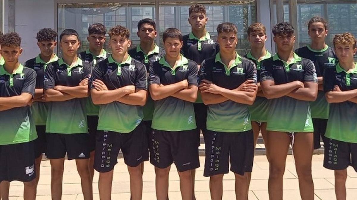 Equipo cadete del Club Waterpolo Málaga.