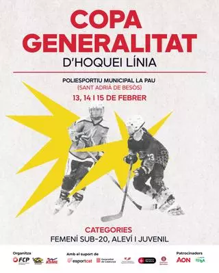 Sant Adrià de Besòs serà l’escenari de la Copa Generalitat d’hoquei línia