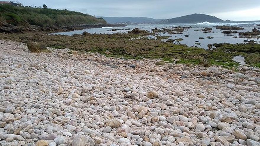 Playa de Canto da Area, en Canido.