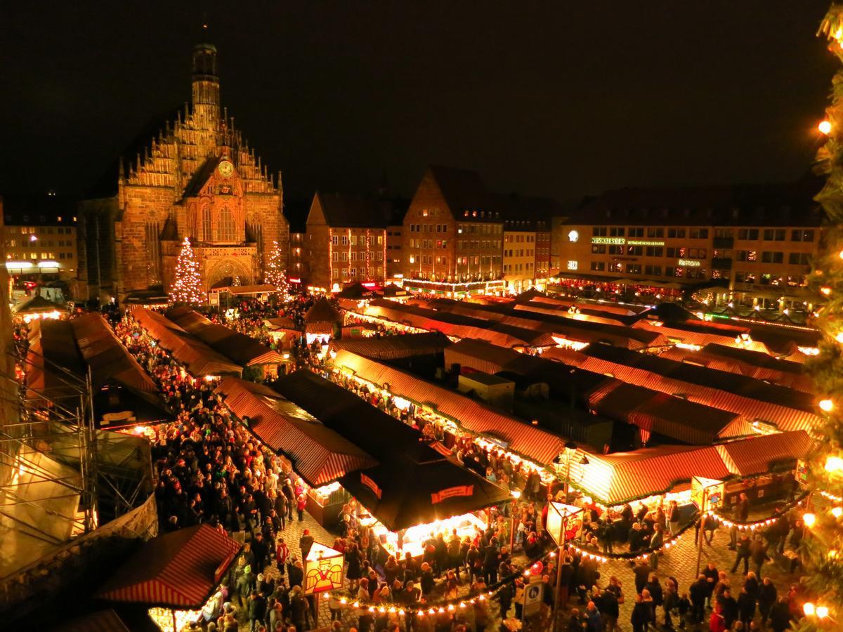 Mercado de Navidad de Nuremberg (Alemania).