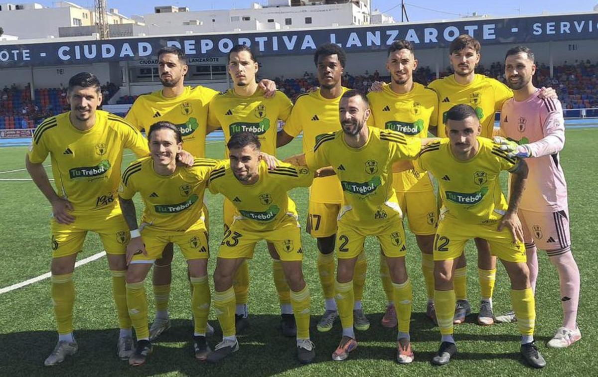 Alineación titular del San Miguel en el partido de ayer. | CD SAN MIGUEL