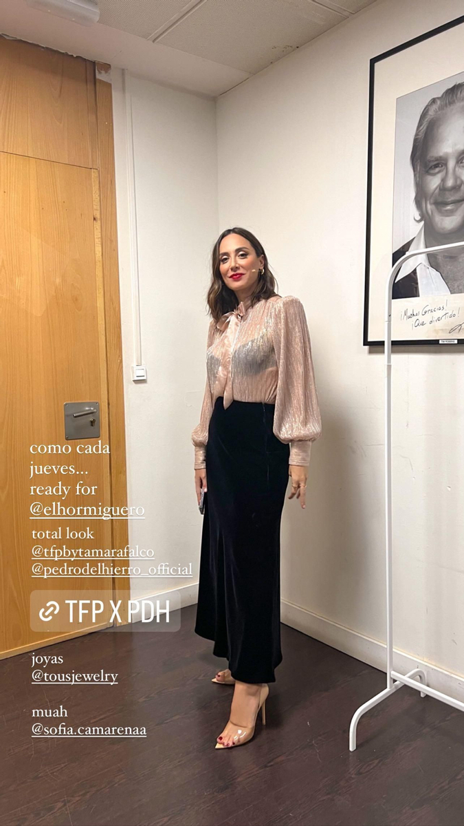 Tamara Falcó con un 'total look' de Pedro del Hierro