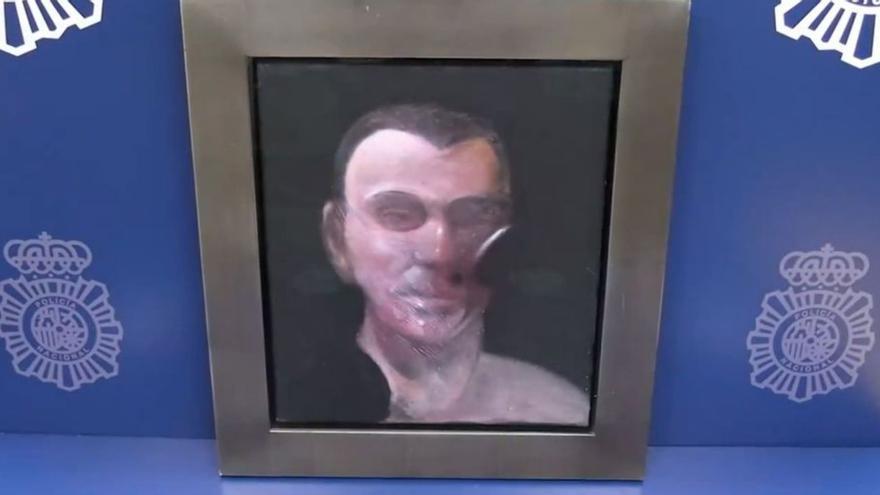 Recuperado en un piso de Madrid un cuadro de Francis Bacon valorado en 5 millones