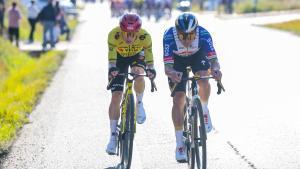 Evenepoel y Vingegaard, en fuga, en la Volta