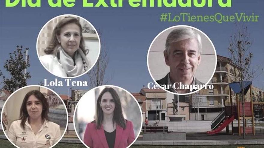 Tres mujeres izarán las banderas este año en el Día de Extremadura