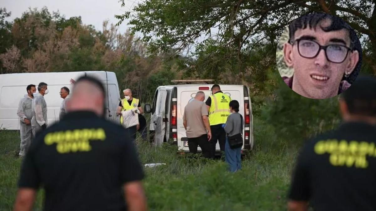 Hallazgo del cadáver de Pablo Cebolla en la ribera del río Ebro a su por por La Cartuja, el pasado domingo día 26 de abril.