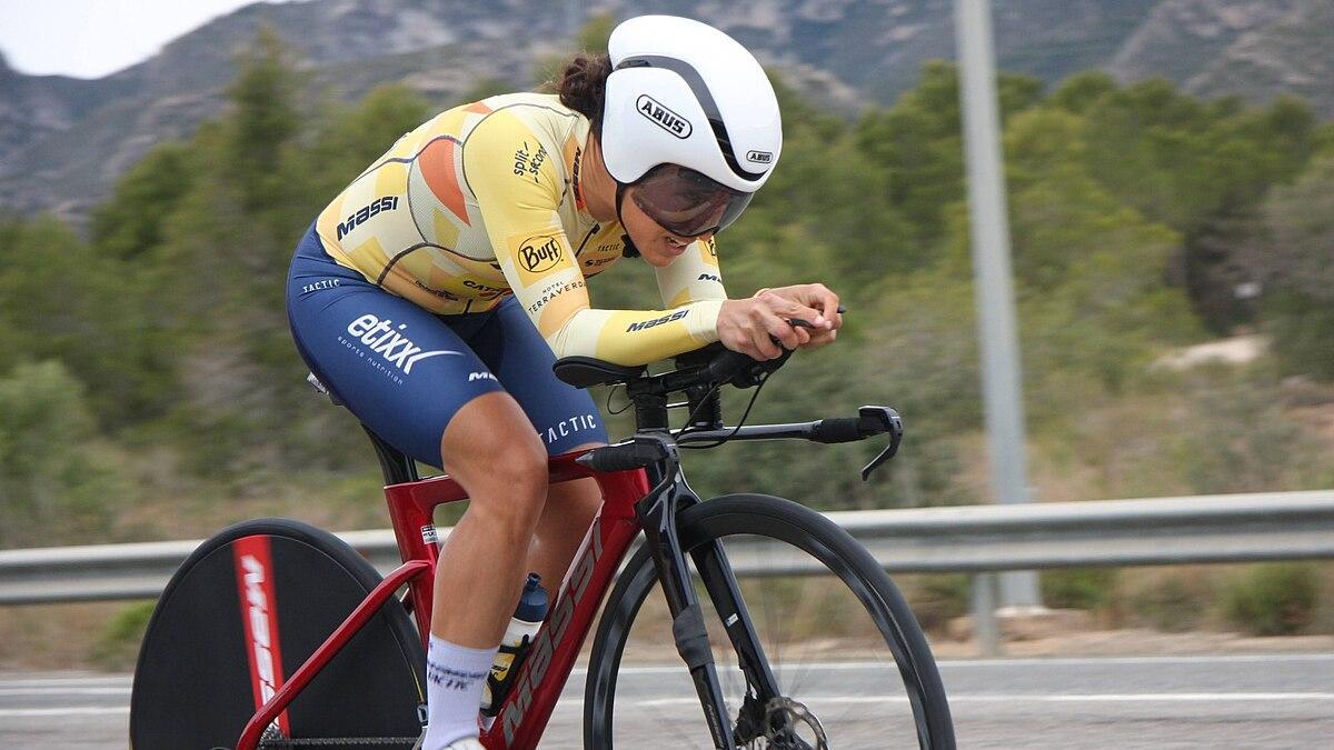 Patricia Ortega en una contrarreloj