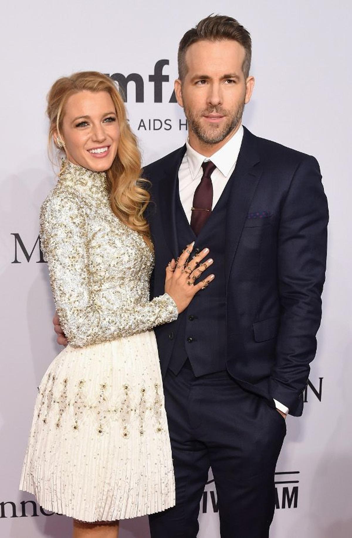 Blake Lively y Ryan Reynolds posan juntos