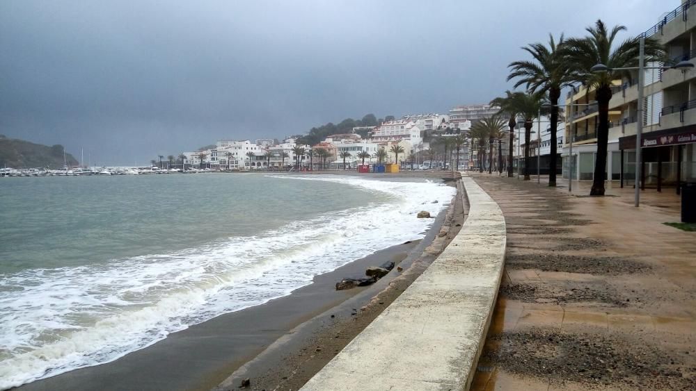 Llevantada a la costa de l'Alt Empordà 1-M