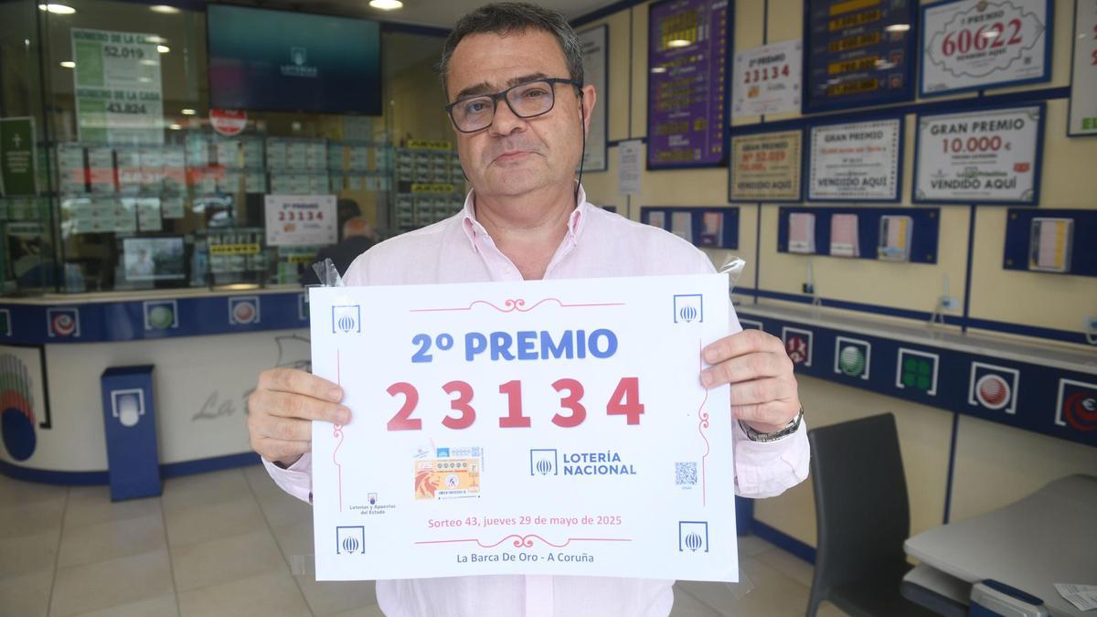 Pedro García, el lotero de la Plaza Pontevedra, que repartió 300.000 euros en premios