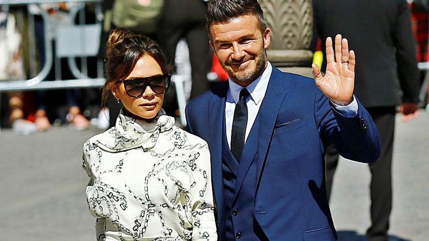 Victoria y David Beckham.