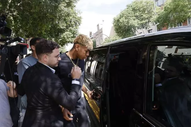 Las imágenes de la cumbre Lamine - Mendes en Barcelona