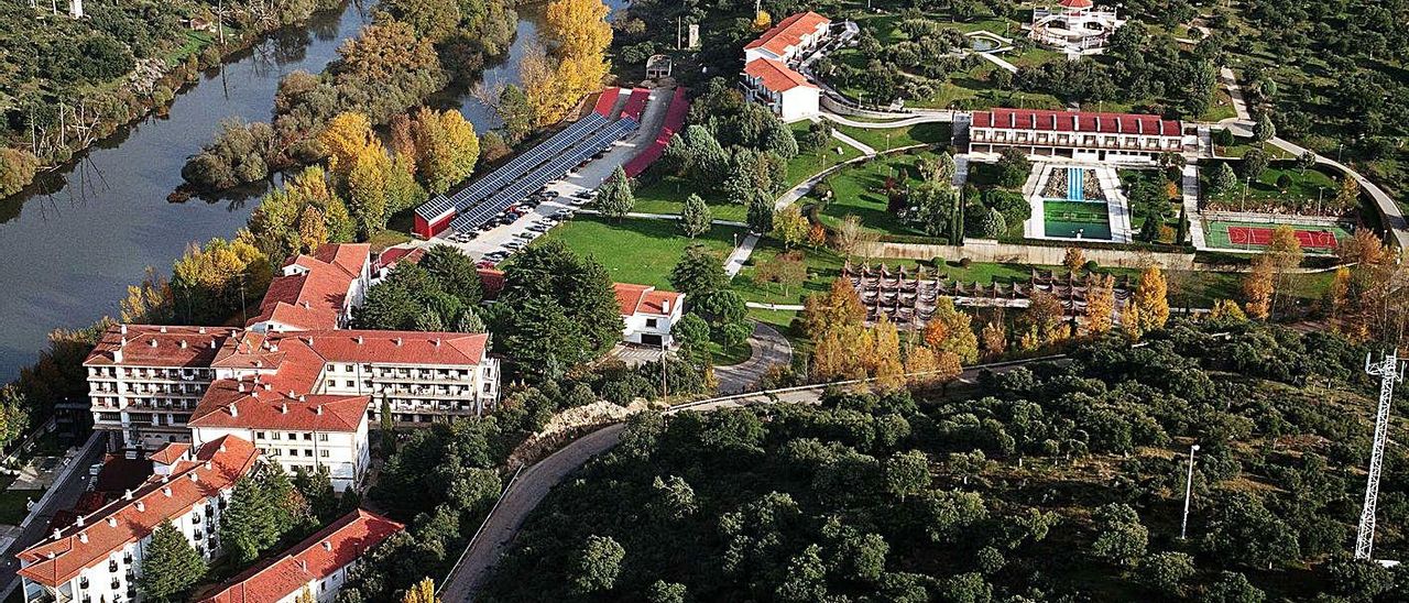 Las instalaciones del Balneario de Ledesma, en la provincia de Salamanca.