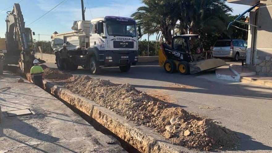 Imagen del inicio de las obras en el Campico de Guardamar