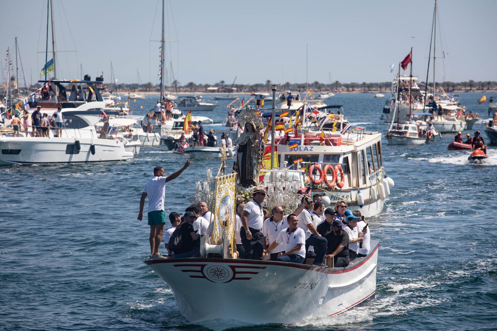 Procesión marítima de la Virgen del Carmen