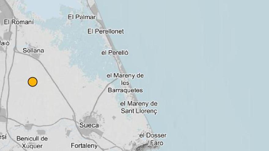 Sollana registra un seísmo de 2,3 grados en plena noche