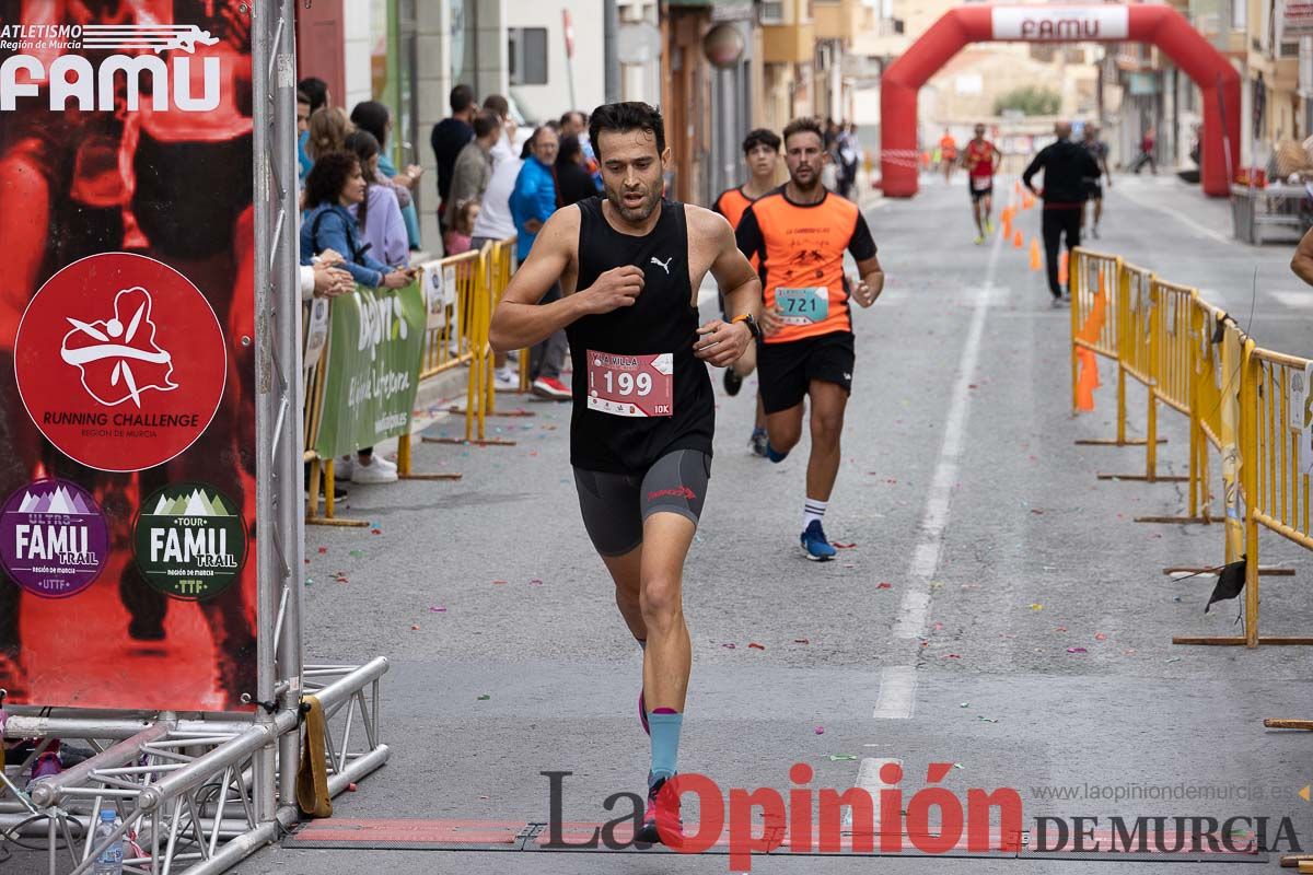 Carrera Popular Urbana y de la Mujer de Moratalla ‘La Villa, premio Marín Giménez (línea de meta)