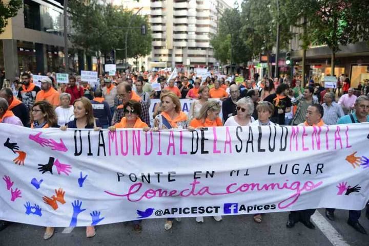 Marcha en Murcia para reivindicar una mayor visibilidad de los enfermos mentales