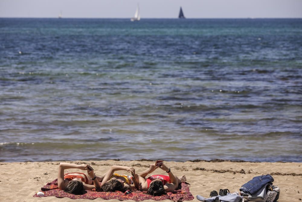 La Fiesta del Trabajo abarrota las playas de Palma