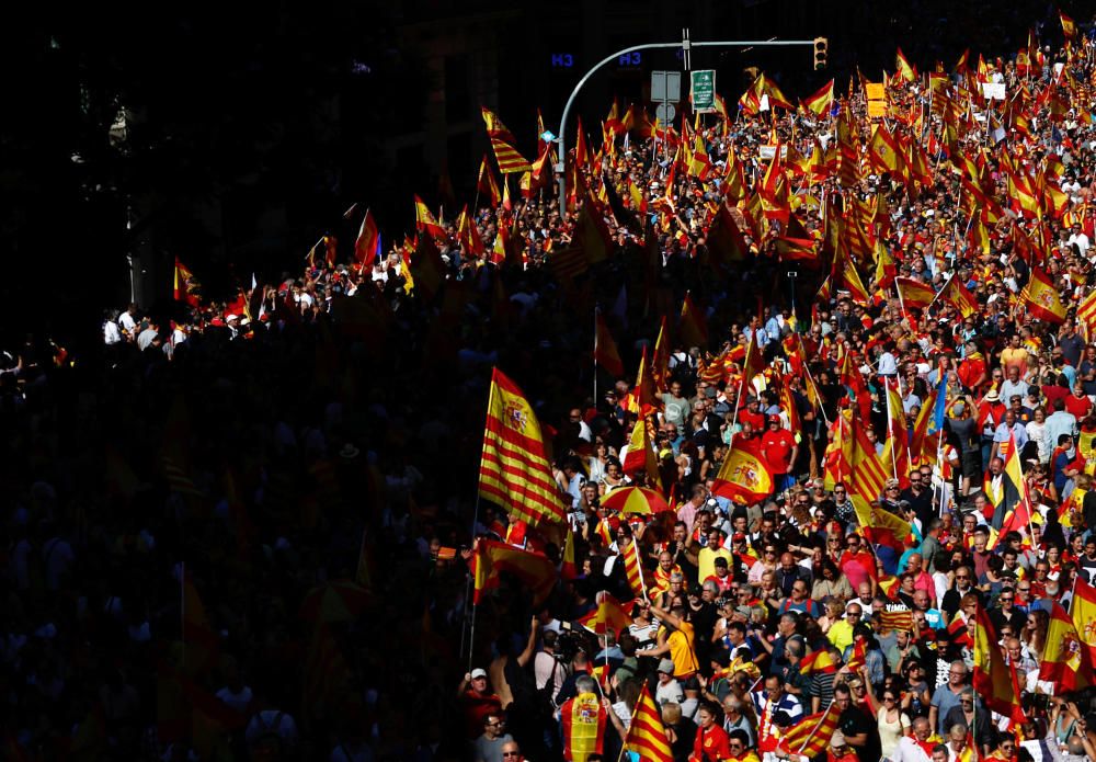 Manifestación en Barcelona por la unidad de España