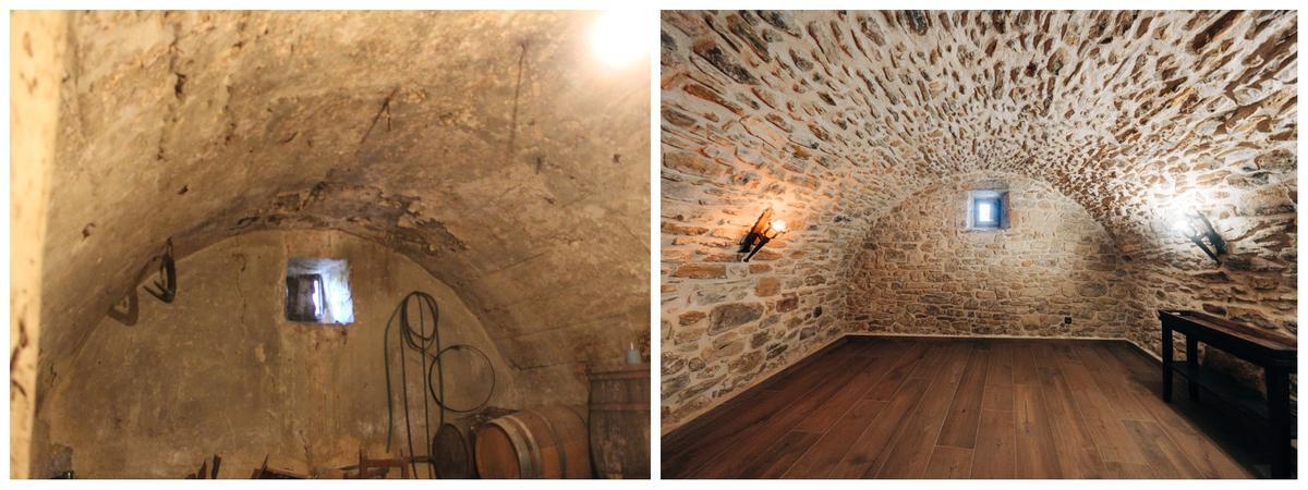 Antes y después de la bodega.