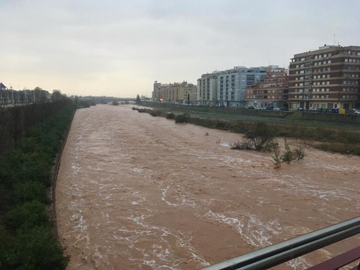 El río, a su paso por Sagunt.