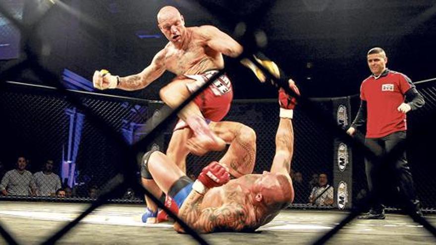 Der Mallorquiner Damián García ist die Kampfsport-Koryphäe der Insel, hier bei einem Fight in der Disziplin „Mixed Martial Arts?