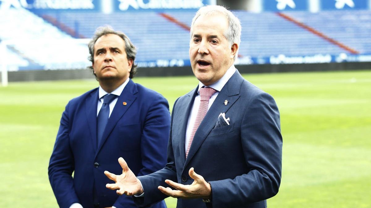 Juan Forcén y Jorge Mas, en la llegada al club del grupo inversor en 2022.