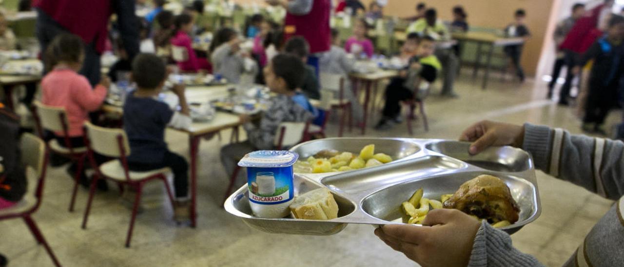 Comedor en un colegio de la provincia.